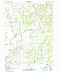 Azalia Indiana Historical topographic map, 1:24000 scale, 7.5 X 7.5 Minute, Year 1957