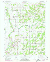 Azalia Indiana Historical topographic map, 1:24000 scale, 7.5 X 7.5 Minute, Year 1957