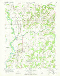Azalia Indiana Historical topographic map, 1:24000 scale, 7.5 X 7.5 Minute, Year 1957