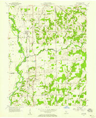 Azalia Indiana Historical topographic map, 1:24000 scale, 7.5 X 7.5 Minute, Year 1957