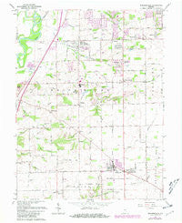 Bargersville Indiana Historical topographic map, 1:24000 scale, 7.5 X 7.5 Minute, Year 1962