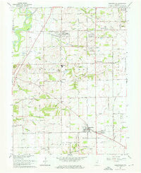 Bargersville Indiana Historical topographic map, 1:24000 scale, 7.5 X 7.5 Minute, Year 1962
