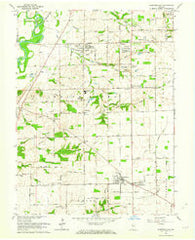 Bargersville Indiana Historical topographic map, 1:24000 scale, 7.5 X 7.5 Minute, Year 1962