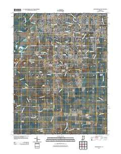 Bargersville Indiana Historical topographic map, 1:24000 scale, 7.5 X 7.5 Minute, Year 2011