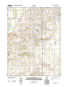 Bargersville Indiana Historical topographic map, 1:24000 scale, 7.5 X 7.5 Minute, Year 2013