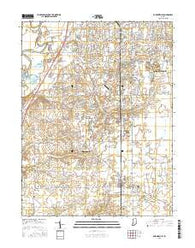 Bargersville Indiana Current topographic map, 1:24000 scale, 7.5 X 7.5 Minute, Year 2016