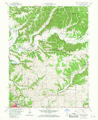 Bartlettsville Indiana Historical topographic map, 1:24000 scale, 7.5 X 7.5 Minute, Year 1958
