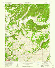 Bartlettsville Indiana Historical topographic map, 1:24000 scale, 7.5 X 7.5 Minute, Year 1958