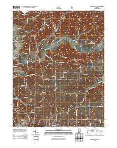 Bartlettsville Indiana Historical topographic map, 1:24000 scale, 7.5 X 7.5 Minute, Year 2010