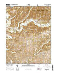 Bartlettsville Indiana Current topographic map, 1:24000 scale, 7.5 X 7.5 Minute, Year 2016