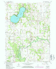 Bass Lake Indiana Historical topographic map, 1:24000 scale, 7.5 X 7.5 Minute, Year 1962