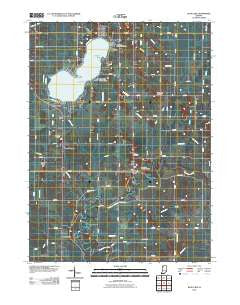 Bass Lake Indiana Historical topographic map, 1:24000 scale, 7.5 X 7.5 Minute, Year 2010