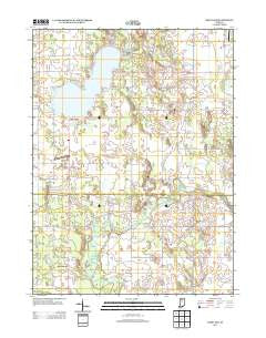 Bass Lake Indiana Historical topographic map, 1:24000 scale, 7.5 X 7.5 Minute, Year 2013