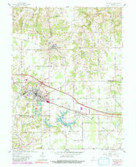 Batesville Indiana Historical topographic map, 1:24000 scale, 7.5 X 7.5 Minute, Year 1961