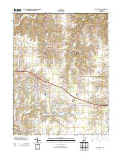 Batesville Indiana Historical topographic map, 1:24000 scale, 7.5 X 7.5 Minute, Year 2013