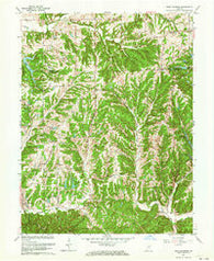 Bean Blossom Indiana Historical topographic map, 1:24000 scale, 7.5 X 7.5 Minute, Year 1962