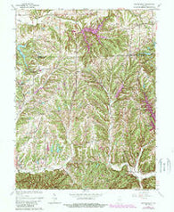 Beanblossom Indiana Historical topographic map, 1:24000 scale, 7.5 X 7.5 Minute, Year 1962