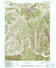 Beanblossom Indiana Historical topographic map, 1:24000 scale, 7.5 X 7.5 Minute, Year 1962