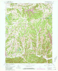 Beanblossom Indiana Historical topographic map, 1:24000 scale, 7.5 X 7.5 Minute, Year 1962