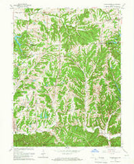 Beanblossom Indiana Historical topographic map, 1:24000 scale, 7.5 X 7.5 Minute, Year 1962