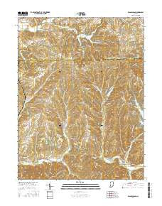 Beanblossom Indiana Current topographic map, 1:24000 scale, 7.5 X 7.5 Minute, Year 2016