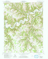 Bear Branch Indiana Historical topographic map, 1:24000 scale, 7.5 X 7.5 Minute, Year 1959
