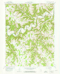 Bear Branch Indiana Historical topographic map, 1:24000 scale, 7.5 X 7.5 Minute, Year 1959