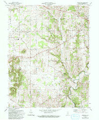 Becks Mill Indiana Historical topographic map, 1:24000 scale, 7.5 X 7.5 Minute, Year 1966