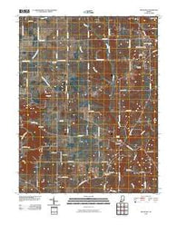 Becks Mill Indiana Historical topographic map, 1:24000 scale, 7.5 X 7.5 Minute, Year 2010