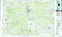 Bedford Indiana Historical topographic map, 1:100000 scale, 30 X 60 Minute, Year 1986