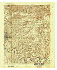 Bedford Indiana Historical topographic map, 1:62500 scale, 15 X 15 Minute, Year 1937
