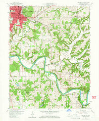 Bedford East Indiana Historical topographic map, 1:24000 scale, 7.5 X 7.5 Minute, Year 1958