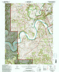 Bedford West Indiana Historical topographic map, 1:24000 scale, 7.5 X 7.5 Minute, Year 1993