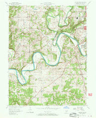 Bedford West Indiana Historical topographic map, 1:24000 scale, 7.5 X 7.5 Minute, Year 1957