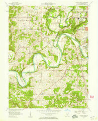 Bedford West Indiana Historical topographic map, 1:24000 scale, 7.5 X 7.5 Minute, Year 1957