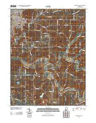 Bedford East Indiana Historical topographic map, 1:24000 scale, 7.5 X 7.5 Minute, Year 2010