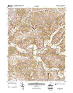 Bedford East Indiana Historical topographic map, 1:24000 scale, 7.5 X 7.5 Minute, Year 2013