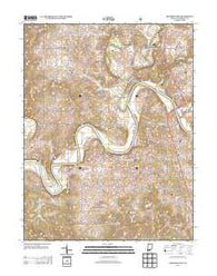Bedford West Indiana Historical topographic map, 1:24000 scale, 7.5 X 7.5 Minute, Year 2013