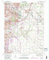 Beech Grove Indiana Historical topographic map, 1:24000 scale, 7.5 X 7.5 Minute, Year 1967