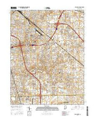 Beech Grove Indiana Current topographic map, 1:24000 scale, 7.5 X 7.5 Minute, Year 2016