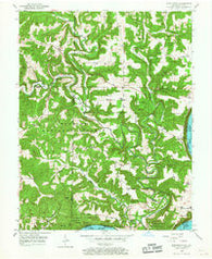 Beechwood Indiana Historical topographic map, 1:24000 scale, 7.5 X 7.5 Minute, Year 1950