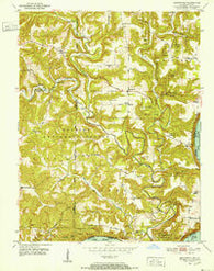 Beechwood Indiana Historical topographic map, 1:24000 scale, 7.5 X 7.5 Minute, Year 1950