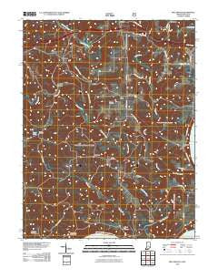 Beechwood Indiana Historical topographic map, 1:24000 scale, 7.5 X 7.5 Minute, Year 2010