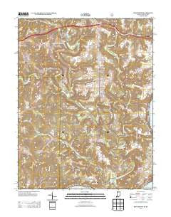 Beechwood Indiana Historical topographic map, 1:24000 scale, 7.5 X 7.5 Minute, Year 2013
