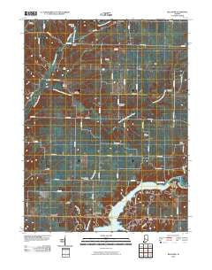 Bellmore Indiana Historical topographic map, 1:24000 scale, 7.5 X 7.5 Minute, Year 2010