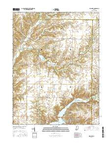 Bellmore Indiana Current topographic map, 1:24000 scale, 7.5 X 7.5 Minute, Year 2016
