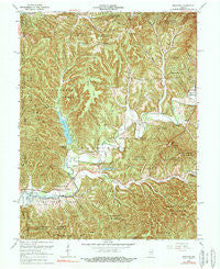 Belmont Indiana Historical topographic map, 1:24000 scale, 7.5 X 7.5 Minute, Year 1966