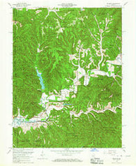 Belmont Indiana Historical topographic map, 1:24000 scale, 7.5 X 7.5 Minute, Year 1966