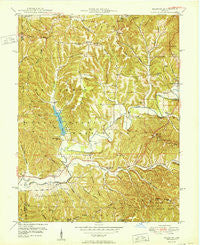 Belmont Indiana Historical topographic map, 1:24000 scale, 7.5 X 7.5 Minute, Year 1950