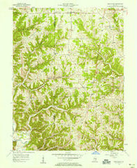 Bennington Indiana Historical topographic map, 1:24000 scale, 7.5 X 7.5 Minute, Year 1956